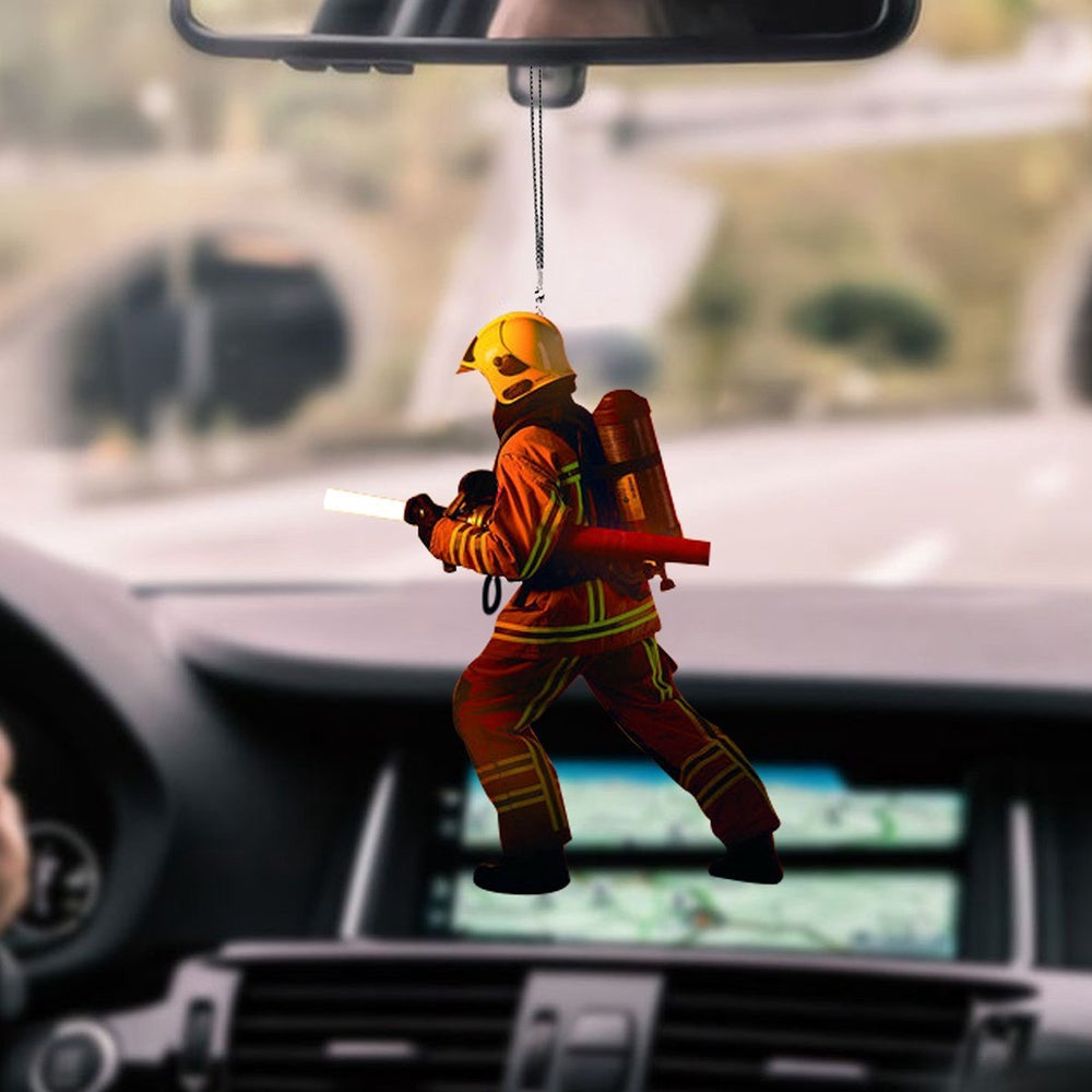 A Companion In Journey Firefighter Car Ornament Firefighter Appreciation Gifts